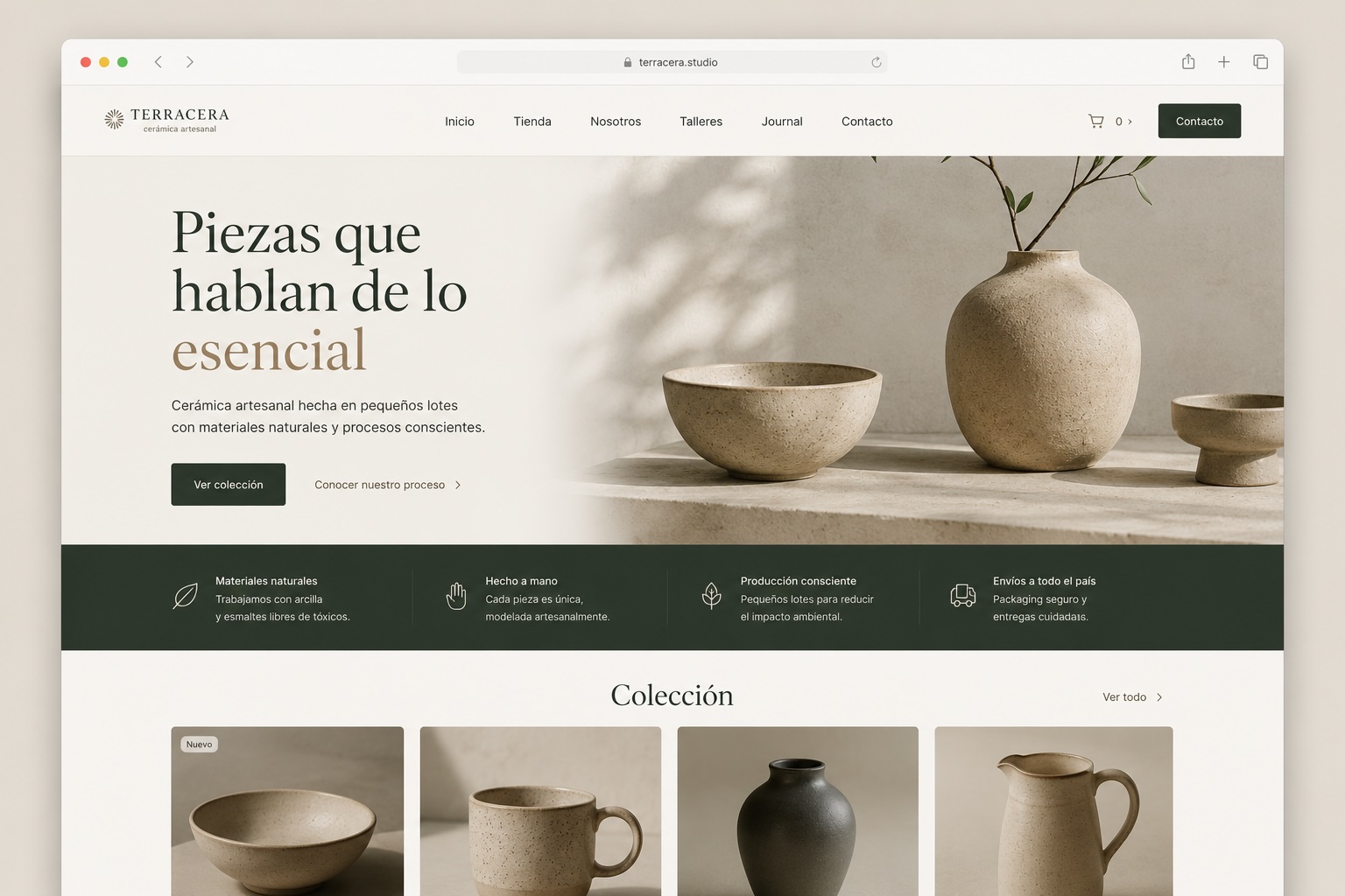 Terracera — cerámica artesanal para decoración